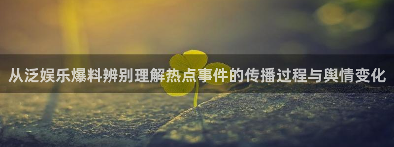 吃瓜每日资讯:从泛娱乐爆料辨别理解热点事件的传播过程与舆情变化